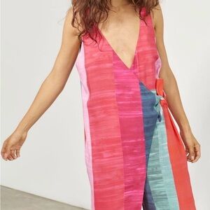 Mara Hoffman Striped Meryl Wrap jumpsuit